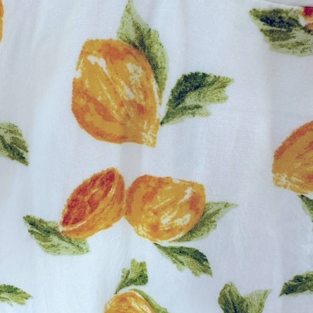 Socialite Lemon Print Rayon Mini Dress - Picture 11 of 12